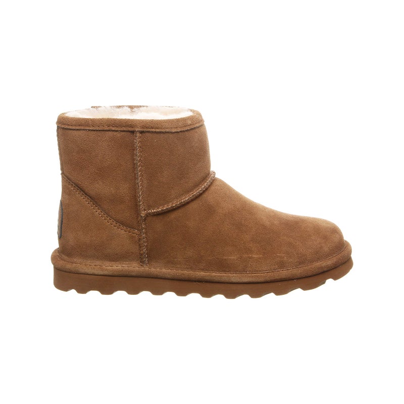 BEARPAW Alyssa Women's Slip-On Winter Boots Hickory Size 7 | Comfortable Ankle Boot | Casual Winter Shoes for Women - Image 4